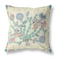thumbnail image 5 of Amrita Sen Designs  18 x 18 in. Pond Peacock Broadcloth Indoor & Outdoor Zippered Pillow - Multi Color, 5 of 5