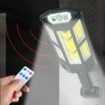 thumbnail image 1 of Lámpara de camping Lisbinx con sensor de movimiento solar, luz de pared COB LED, 3 modos de iluminación, impermeable, luz de seguridad exterior para jardín, patio y pasarela., 1 of 1