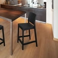 thumbnail image 3 of Compamia Maya Resin Counter Stool Black, Set of 2, 3 of 7