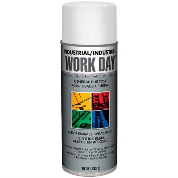 Krylon Products Group B37399 Work Day Enamel Paint, Flat White - Case of 12