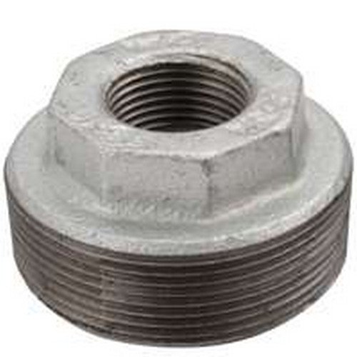 WORLDWIDE SOURCING PPG241-80X65 Pipe Reducing Hexagonal Bushing, 3 x 2-1/2 in, MIP x FIP, Malleable