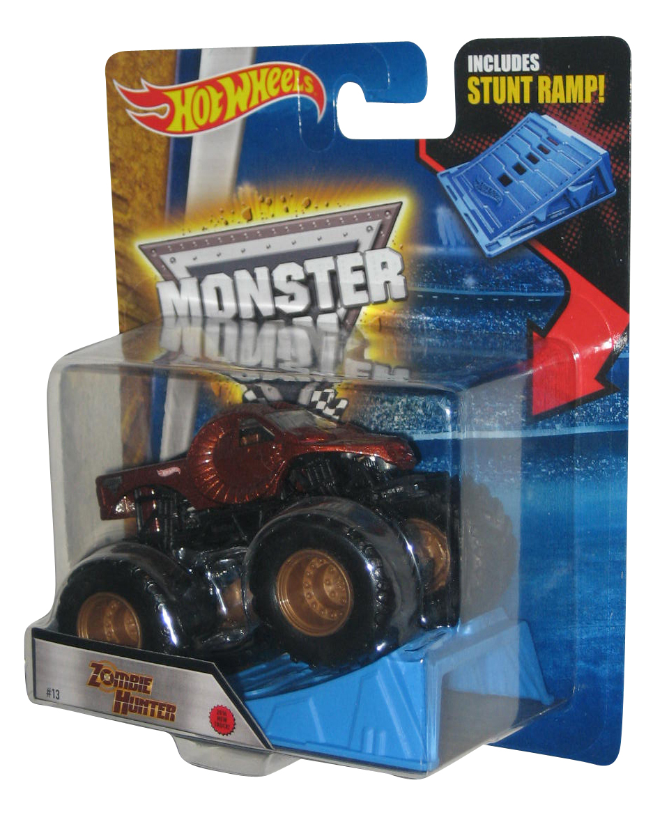Hot Wheels Monster Jam Zombie Hunter (2015) Mattel Toy Car Truck 13 w