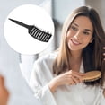 thumbnail image 6 of 1Pc Wide Curved Vented Hair Brush Detangle Brush for Tangle and Knots for Hair Brush Men and Women Black, 6 of 7