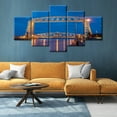 thumbnail image 3 of TISHIRON 5PCS Framed Canvas Wall Art Set,60"x32" Minnesota Aerial Lift Bridge Canvas Art Decor, 3 of 7