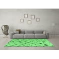 thumbnail image 3 of Ahgly Company Indoor Rectangle Abstract Emerald Green Modern Area Rugs, 7' x 9', 3 of 4