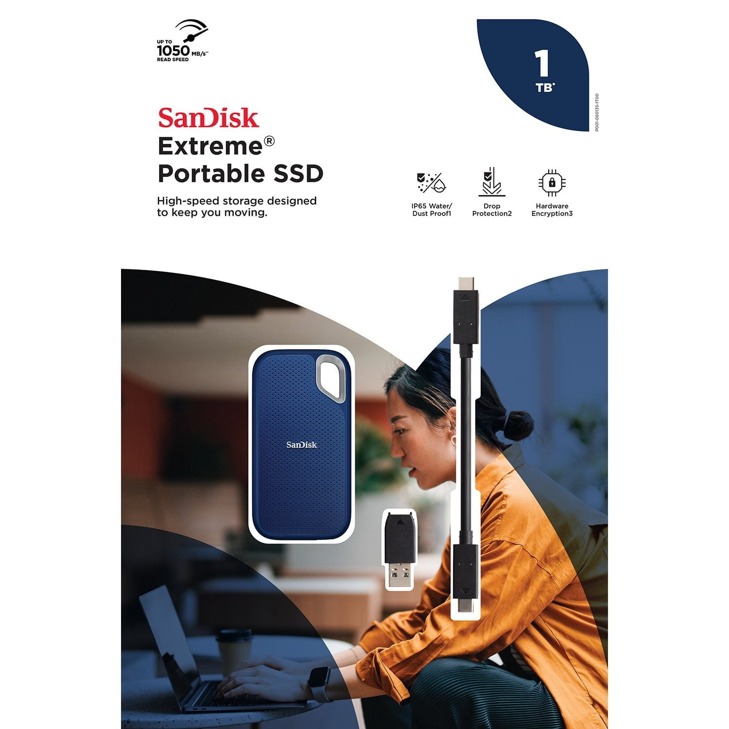 SanDisk Extreme Portable SSD, 1TB - Walmart.com