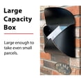 thumbnail image 3 of NACH Envelope Wall Mount Mailbox Maximum Rust Protection Metal Mailbox Black and Copper Mail Box Mailboxes for Outside Wall Mount Outdoor Mailboxes 13x4.7x10.2 Inches Wall Mailbox MB-6941, 3 of 5