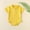 Yellow#2, variant on CheerKidz Baby Girls Boys Summer Romper Short Sleeve Round Neck Casual Outfit Soft Breathable Playwear Infant Toddler Jumpsuit(Green,3-6 Months)
