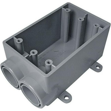 Outdoor Outlet Box - 5133542U 0.75 in. PVC 1 Gang FSS Outdoor Switch & Outlet Box