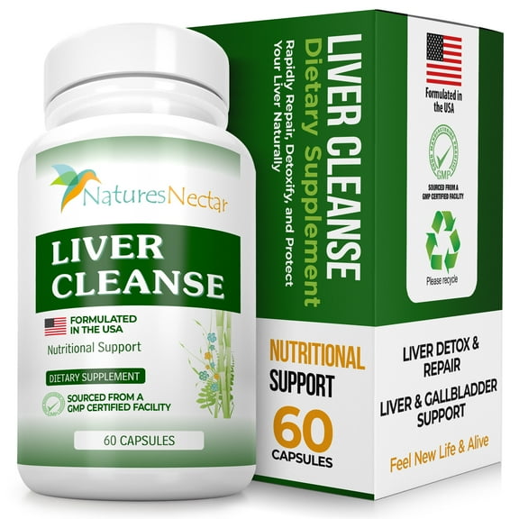 Liver Cleanse & Liver Detox Support Supplement - This Liver Detoxifier & Regenerator Formula Can Help Repair an Active Liver Plus Aid in the Rescue of a Fatty Liver-Liver Support Supplements
