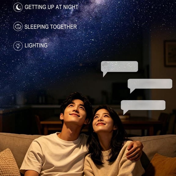 Hd Smart Dynamic Holographic Night Light Projector HD Star Projector 360° Adjustable 2-in-1 Galaxy Star Ocean USB Powered Ceiling Projector for Bedroom