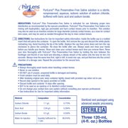PuriLens Plus Preservative-Free Contact Lens Saline 120ml (4 fl. oz.) 3 Pack