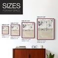 thumbnail image 4 of Neutral Chevron in Red Solid Wood 16 x 20 Framed Print, 4 of 6