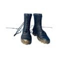 thumbnail image 1 of Figura en miniatura con botas hasta el tobillo a escala 1/6, disfraz de moda, elegante, informal, para cosplay, de baja altura negro, 1 of 9