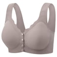 thumbnail image 1 of Brasier Mujer Sujetador de Copa Fija sin Costuras con Hebilla Frontal y sin Aros de Acero para Mujer Grande, 1 of 2