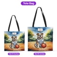 thumbnail image 5 of Happy Father's Day Bulldog Playing Basketball with Best Dad Jersey All Over Print 3D Canvas Tote Bag Dog Lover Gifts Idea Reusable Handbag - 13006, 5 of 5
