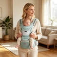 thumbnail image 4 of Hip Carrier for Baby - Easy to Wear Ergonomic Front Facing Baby Carrier with Hip Seat for 7–45 lbs - Baby Harness with Back Support, Breathable & Adjustable, 4 of 5