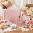 thumbnail image 3 of Spa Gift Sets for Women - Rose Bath and Body Care Gift Baskets, Beauty Birthday Gifts for Her, 6 Pcs, 3 of 10