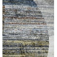 thumbnail image 4 of FLOORPLAY 10x13 Washable Area Rug, Modern Abstract Gray Blue Geometric Pattern, Distressed Non-Slip Area Rug for Bedroom & Living Room, Medium Pile, 4 of 5