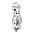 thumbnail image 1 of Sterling Silver 20" 1.2mm Box Chain 3D Medium Forward Facing Owl Pendant Necklace, 1 of 2