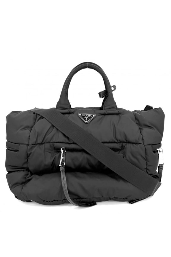 Pre-Owned Prada Women's Bomber Triangle Logo Handbag Shoulder Bag Crossbody Tote PRADA BN2632...
