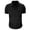 Black #010, variant on Men's Polo Shirts with 2 Pockets Short Sleeve Quick Dry Casual Sports Outdoor Golf Shirt for Men Basic T-Shirt Tops, 3XL