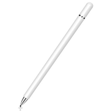 For iPhone 15/Pro/Max/Plus - Stylus Touch Screen Pen Fiber Tip Aluminum Lightweight White