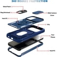 thumbnail image 5 of Case for Galaxy A54 5G, Slide Lens Protective Case Shockproof Impact Resistant with Kickstand Cover Case for Samsung Galaxy A54 5G (Dark Blue), 5 of 12