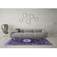 thumbnail image 3 of Ahgly Company Machine Washable Indoor Rectangle Persian Blue Traditional Area Rugs, 8' x 12', 3 of 4
