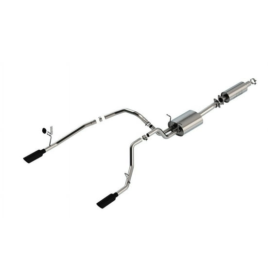 Borla 140852BC Cat-Back Single Truck Single Split Rear Exit Exhaust System Kit