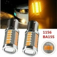 thumbnail image 2 of 1156 LED Light Bulbs 2pcs 52 X 19mm Amber Blinker DC 12V High Power LED Turn Signal Yellow Durable High Quality, 2 of 12