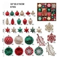 thumbnail image 4 of 62PCS Christmas Tree Decor Christmas Ornaments, Vintage Christmas Decorations Indoor Living Room Decor, Christmas Tree Ornaments Fall Decorations for Home Garland Decor, 4 of 6