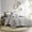 Gray, variant on Witaxima Full/Queen Comforter Set Ivory, Cotton Printed Chenille Bedding with Geometric Design and 2 Shams