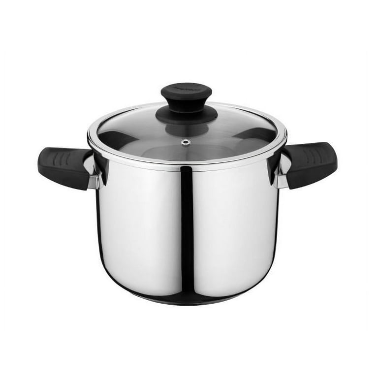 BergHOFF Comfort 10 18/10 Stainless Steel Covered Stockpot, 7.2 Qt