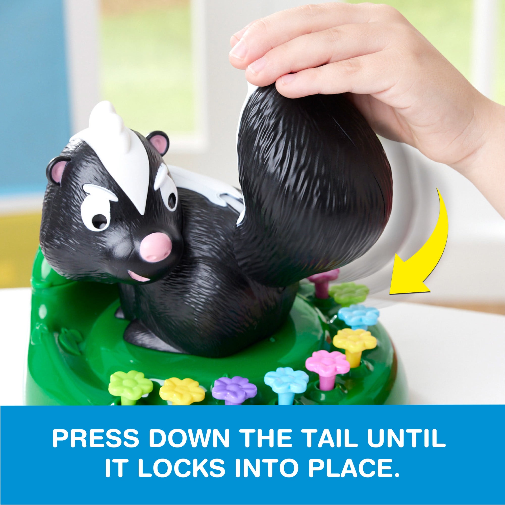 Game Zone Skunked! - Giggle-Filled Flower Pressing Game for 2-4 Players Ages 3+ - Don't Get Sprayed by the Skunk!