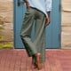thumbnail image 3 of WILLBEST Pantalones Casuales de Mujer, de Cintura Alta, Acampanados, de Pierna Ancha, Estilo Capri, para Trabajo, de Negocios, Informales, Hasta el Tobillo, con Bolsillos para Uso Diario. Extra Grande, 3 of 5