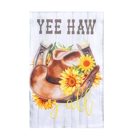 Meadow Creek 11.5" x 18" Spring Yee Haw Outdoor Yard Flag