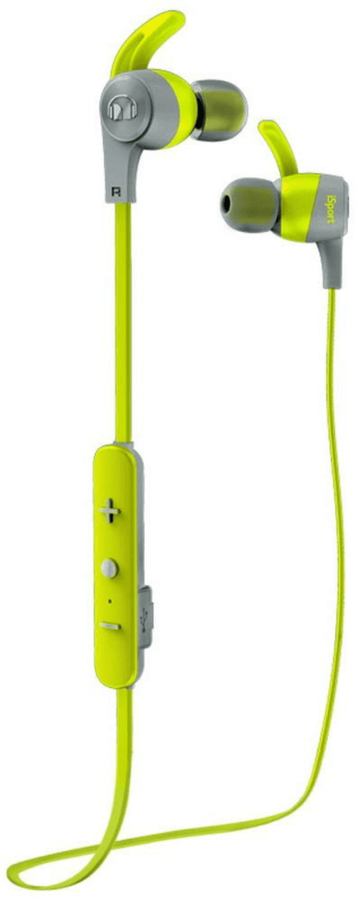 Bonus Brokke sig skraber Monster iSport Achieve In-Ear Wired Sport Headphones, Green - Walmart.com