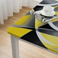 thumbnail image 5 of Acheng Circles Lines Abstract Square Tablecloth Waterproof 100% Polyester Fiber 52*52, 5 of 8