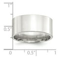 thumbnail image 2 of Auriga Fine Jewelry 925 Sterling Silver 10mm Comfort Fit Flat Band Ring Size 12.5 for Women, 2 of 7