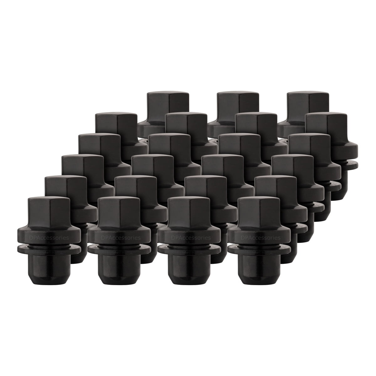 23 Black Wheel Lug Nuts for 2006+ Land Rovers Replaces RRD500590