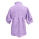 thumbnail image 5 of Blusa de mujer con cuello alto y mangas cortas abullonadas - Top plisado de color liso, elegante para entornos informales o de trabajo, 5 of 5