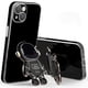 thumbnail image 2 of Iphone 13 12 Pro Max 11 Xr Xs 7 8 Plus Se Funda protectora con soporte de astronauta galvanizada Funda para teléfono, 2 of 3