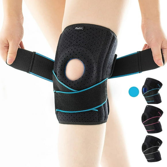 Knee Brace with Side Stabilizers for Meniscus Tear Knee Pain ACL MCL Injury Recovery Adjustable Knee Support Men and Women