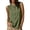 Army Green-13, variant on Perfectbot Women's Sleeveless Band Collar Blouse – Linen-Look Button-Down Top with Pleated Panel & Curved Hem