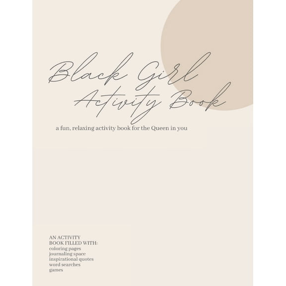 Black Girl Activity Book (Paperback)