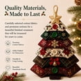 thumbnail image 4 of DIY Sewing Kit for Layered Fabric Christmas Tree Ornament, Vintage Quilt‑Style Handmade Hanging Decoration, Beginner Friendly Holiday Craft Gift for Home Xmas Tree Decor, 8 Inch, 4 of 11