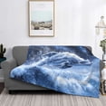 thumbnail image 6 of Throw Blanket for Couch - Winter snowflake dolphin Soft Comfy Lightweight Cozy Warm Throw Blanket, Fuzzy Plush Flannel Blanket & Throws for Sofa and Bed All Season, 6 of 8