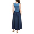 thumbnail image 2 of Taylor womens  Poplin Midi Dress, m, Blue, 2 of 3