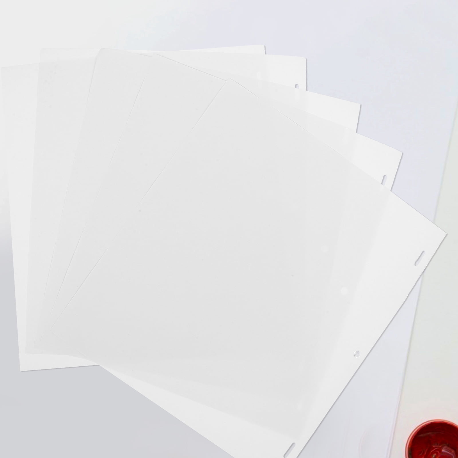 PBPBOX 200Pcs White Paper for Drawing with Three-Hole Design for Beginners Individual Painting